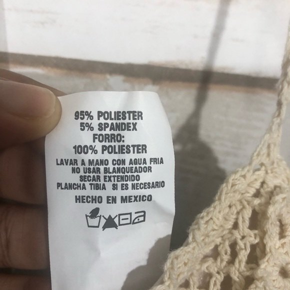 Grass collection halter back cable knit front maxi size L - Picture 5 of 5